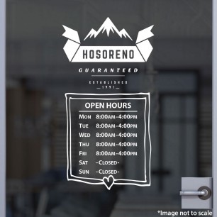 Open Hours With Logo Style 33